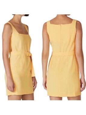 Amanda Uprichard Yellow Mini Dress S